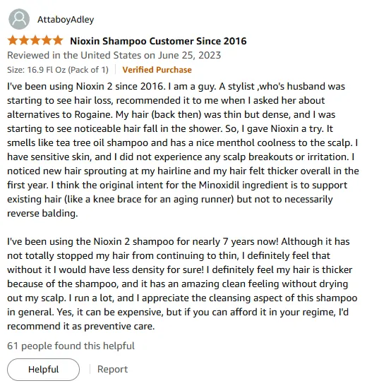 My Nioxin 2 Shampoo Experience