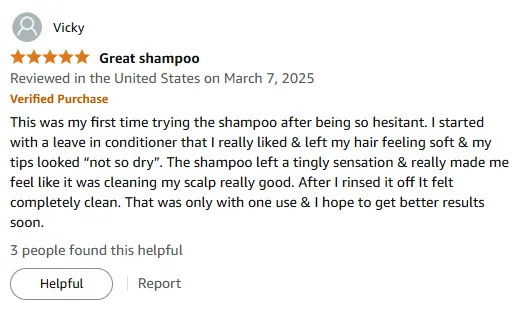 My First Experience with This Shampoo