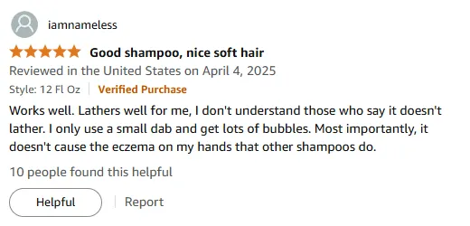 My Shampoo Review: Lathers Well and No Eczema