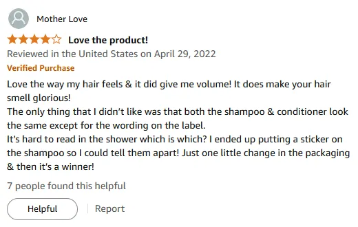 I Love This Shampoo for Volume and Scent