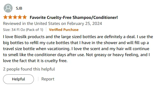 My Biosilk Shampoo Experience