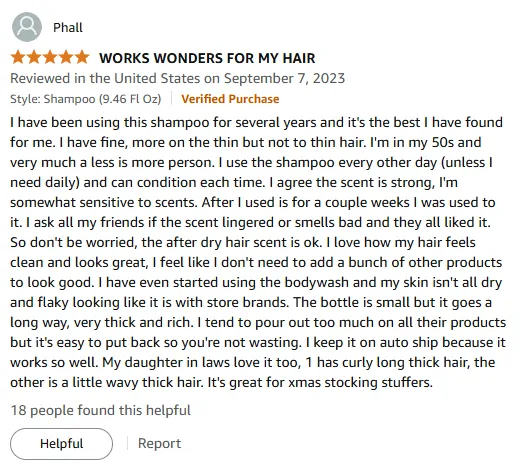 I use this shampoo for fine hair and love the clean feel