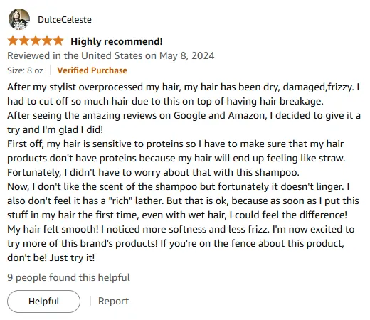 My Shampoo Review for Dry Damaged Hair
