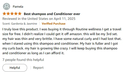 I love this shampoo for fuller, healthier hair