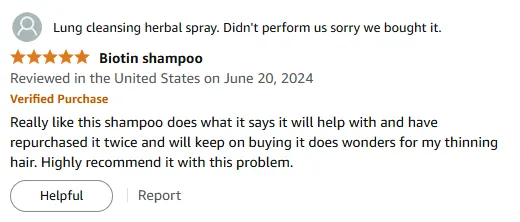 My Shampoo for Thinning Hair Works Great