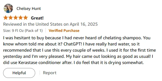 Chelating Shampoo Review: My Experience