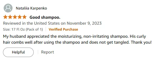 My Curly Hair Shampoo Review