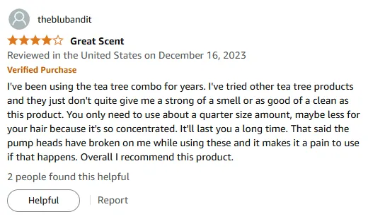 My Tea Tree Shampoo Experience