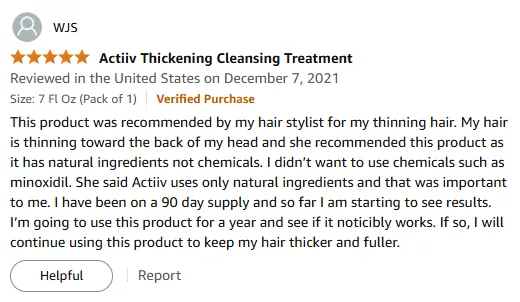 My Experience with Actiiv Shampoo for Thinning Hair