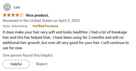 I love this shampoo for soft, healthy hair