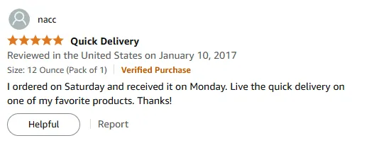 Quick Shampoo Delivery Experience