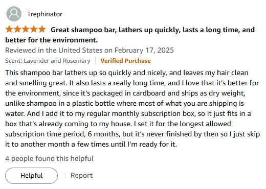 My Shampoo Bar Experience: Long-Lasting & Eco-Friendly