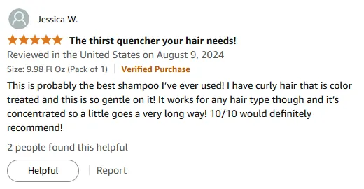 I love this shampoo for my curly color-treated hair