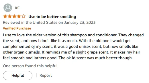 I love how this natural shampoo leaves hair smooth