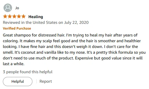 I Love This Repairing Shampoo For My Fine Colored Hair
