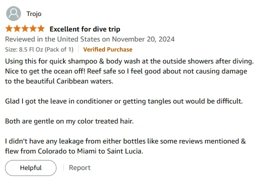 I Trust This Reef-Safe Travel Shampoo Daily