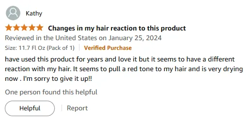Volumizing Shampoo Gave Me Red Tint