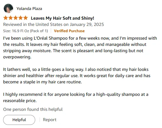 My Soft Hair Secret: L'Oréal Shampoo Review