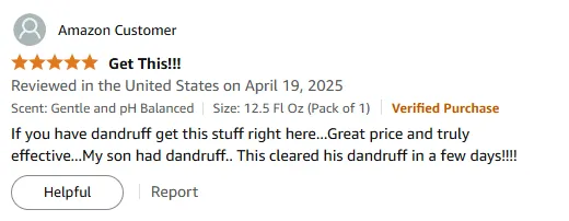I found cheap dandruff shampoo that works