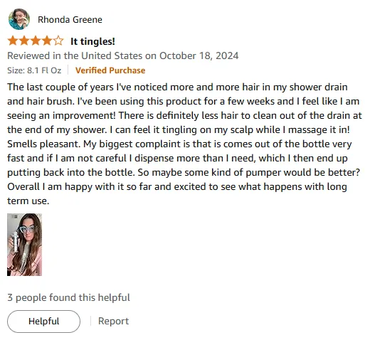 My Nioxin Shampoo Effectively Reduced Hair Loss