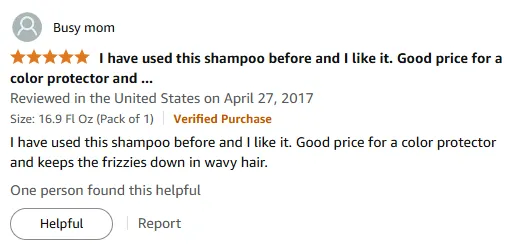 I Love This Shampoo for Color Protection & Frizz