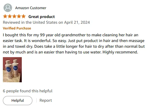 I Found the Best No-Rinse Shampoo for Elderly Hair Care