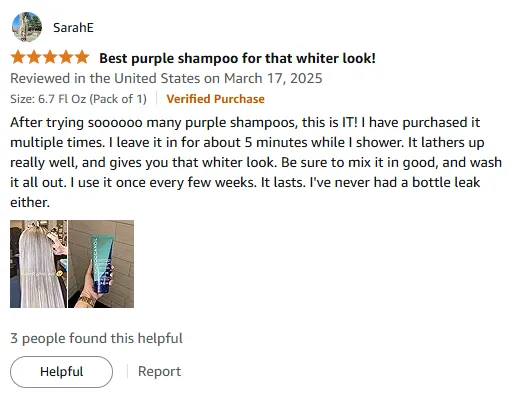 My ultimate purple shampoo for ashy blonde hair