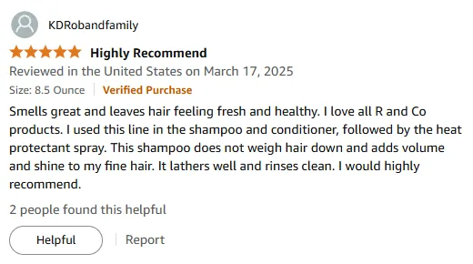 My Favorite R+Co Shampoo for Volume & Shine