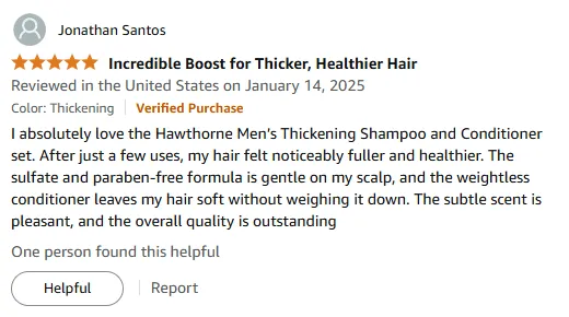 My Top Thickening Shampoo for Fuller Hair