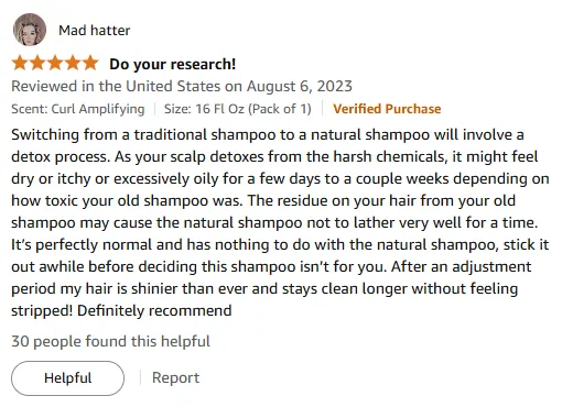My Natural Shampoo Detox: Shiny Hair Results