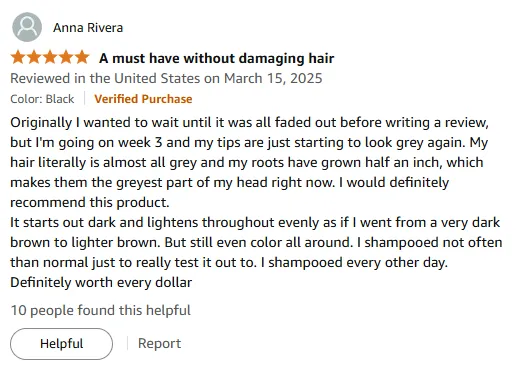 I Found a Gray Coverage Shampoo Lasting 3 Weeks