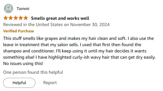 My Grape Shampoo Leaves Hair Clean & Soft Review