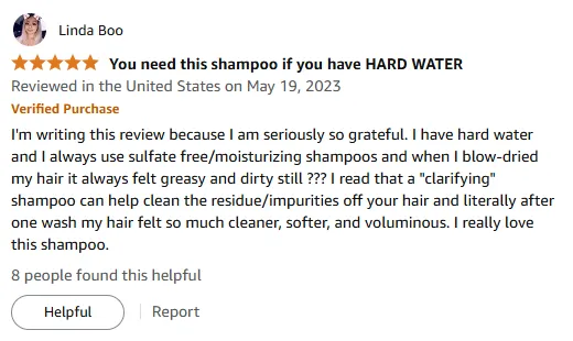 My Best Clarifying Shampoo for Hard Water Residue