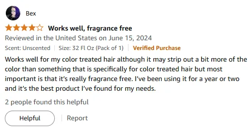 My Best Fragrance-Free Shampoo for Sensitive Scalp