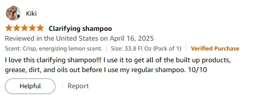I Love This Clarifying Shampoo for Deep Cleanse