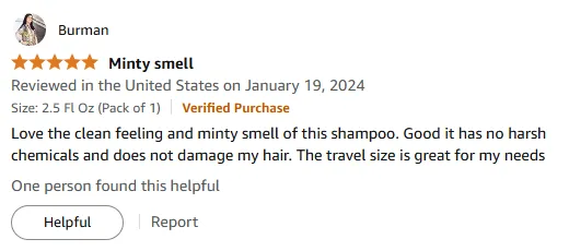 Love This Minty Shampoo for Clean Hair