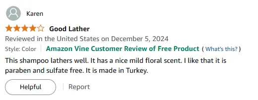 I Love This Sulfate-Free Shampoo with Mild Floral Scent
