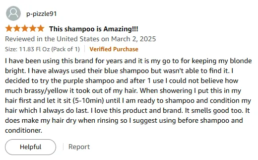 My Go-To Purple Shampoo for Brassy-Free Blonde