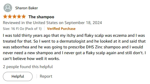My DHS Zinc Shampoo Stopped Scalp Flakes Forever