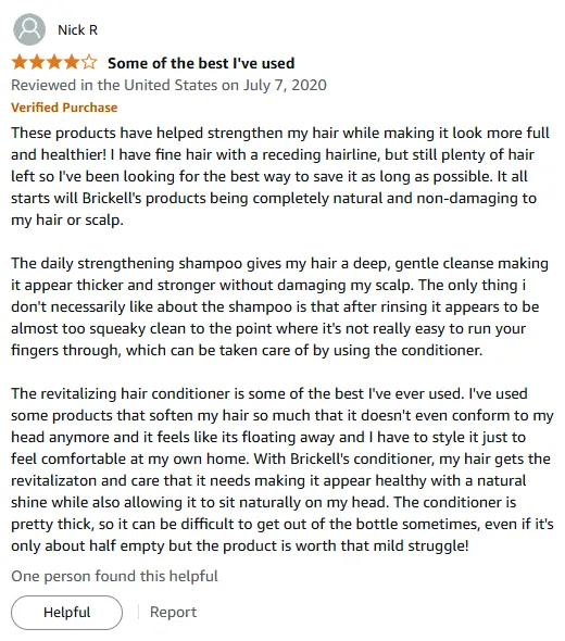 I Thickened My Fine Hair with Brickell Set
