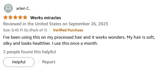 My Processed Hair Transformation Shampoo