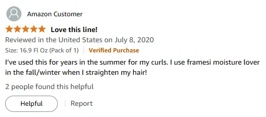 My Favorite Framesí Shampoo for Curls