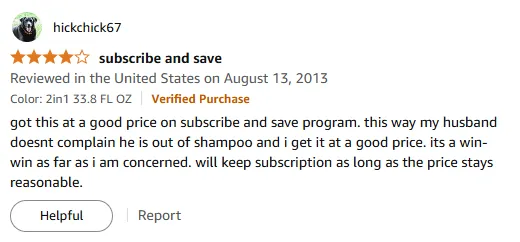 Pantene 2in1 Shampoo Best Subscription Deal