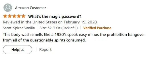 My 1920s Speakeasy Scented Body Wash Is Amazing
