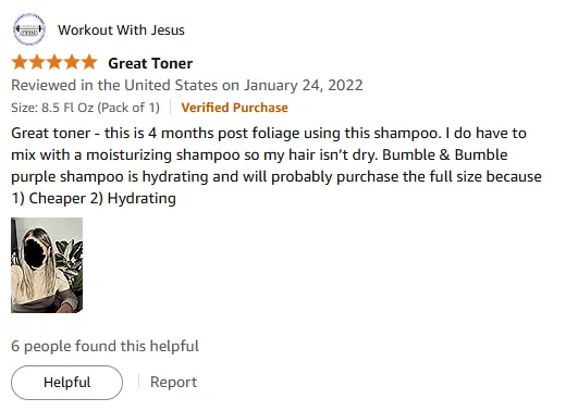 My Purple Shampoo Review: Effective Toner for Blonde Hair