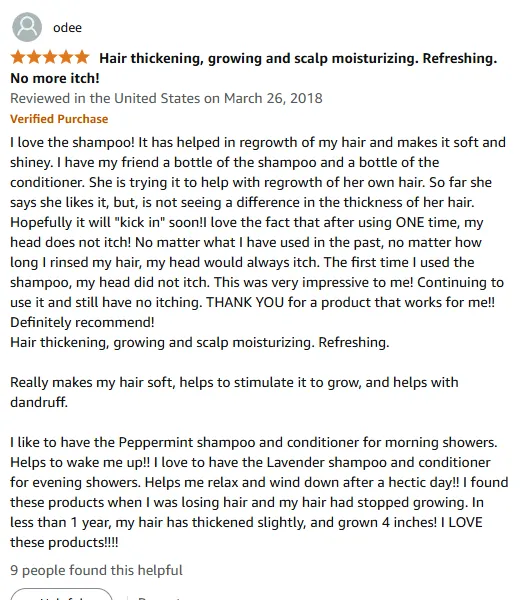 My Hair Growth Secret: Thickening & Anti-Itch Shampoo