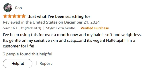 My Gentle Vegan Shampoo for Soft, Weightless Hair
