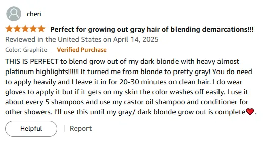 I Got Perfect Gray Blending with This Shampoo