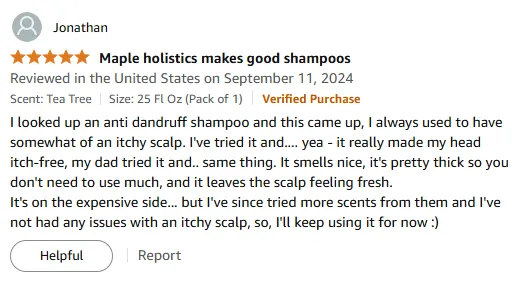 My Itch-Free Scalp Secret: Thick Tea Tree Shampoo Works