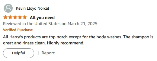 My Harry's Shampoo Review: Rinses Clean